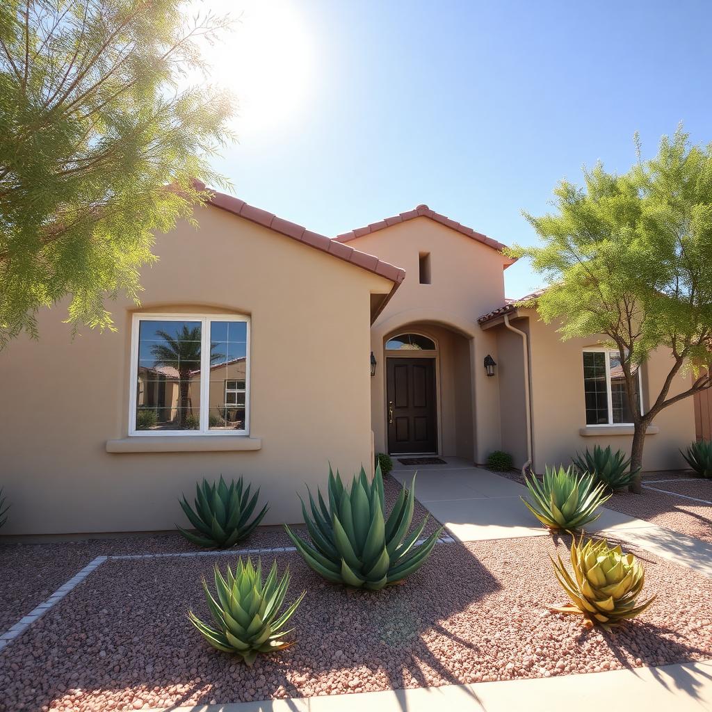 Chalking stucco recoated with Cool Life® — after in Phoenix — Arcadia
